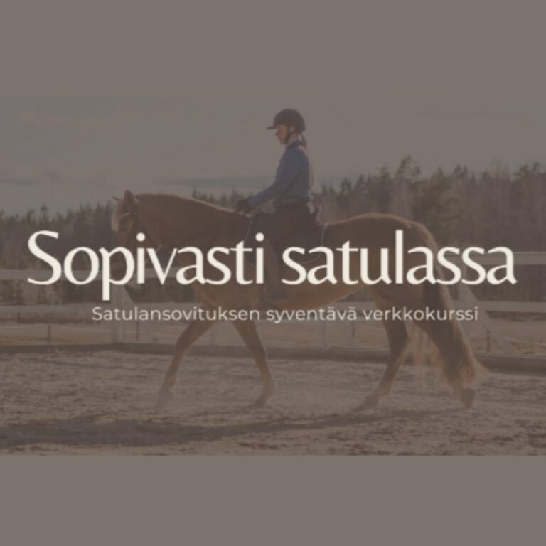 Sopivasti satulassa